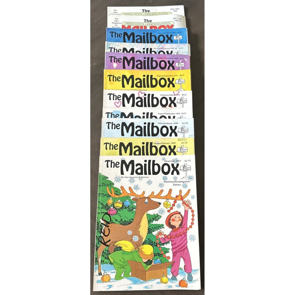 The Mailbox Monthly Idea Magazines for Teachers Pre-K/Kindergarten Lot Of 11